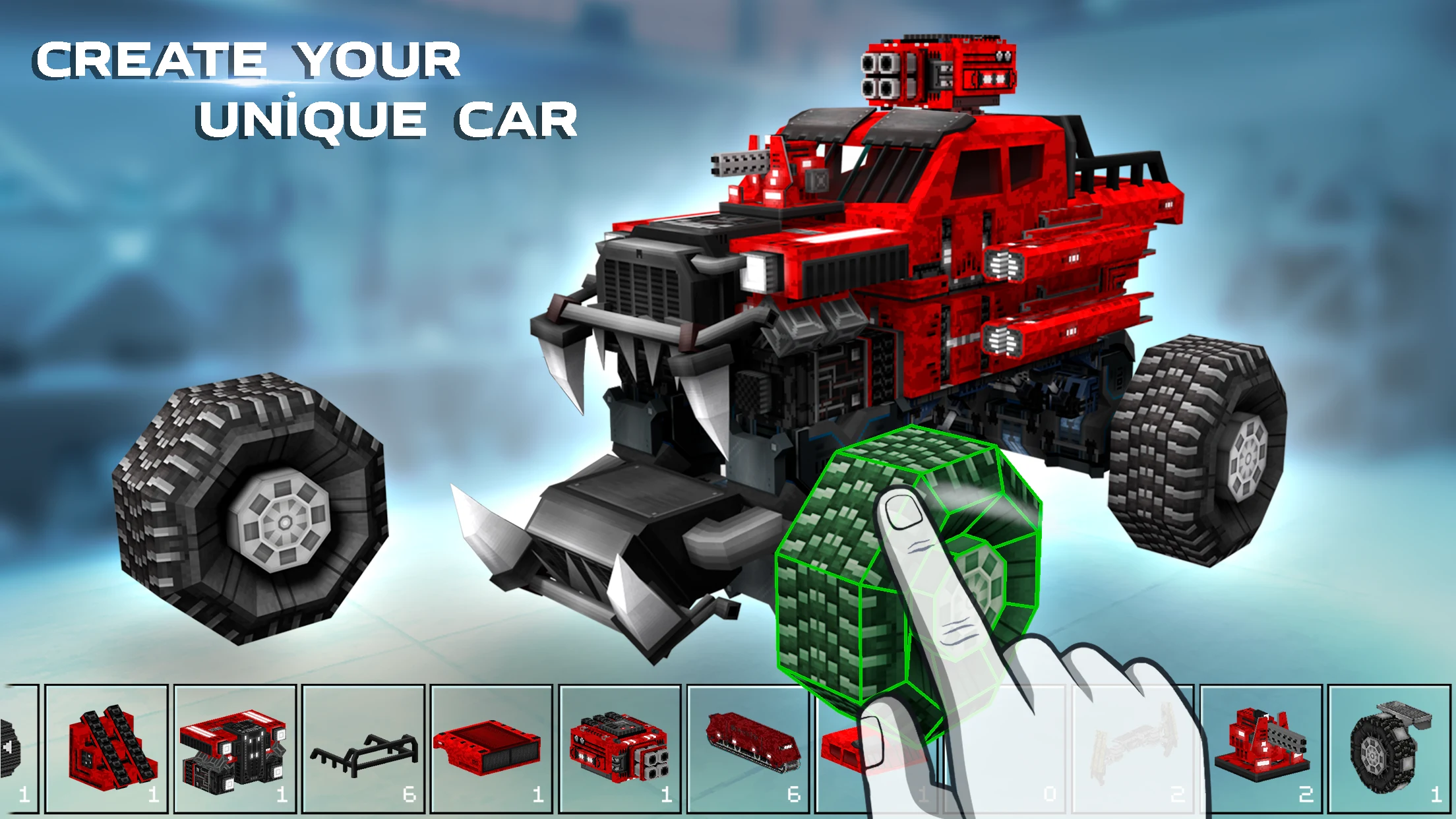 Blocky Cars online games screenshot