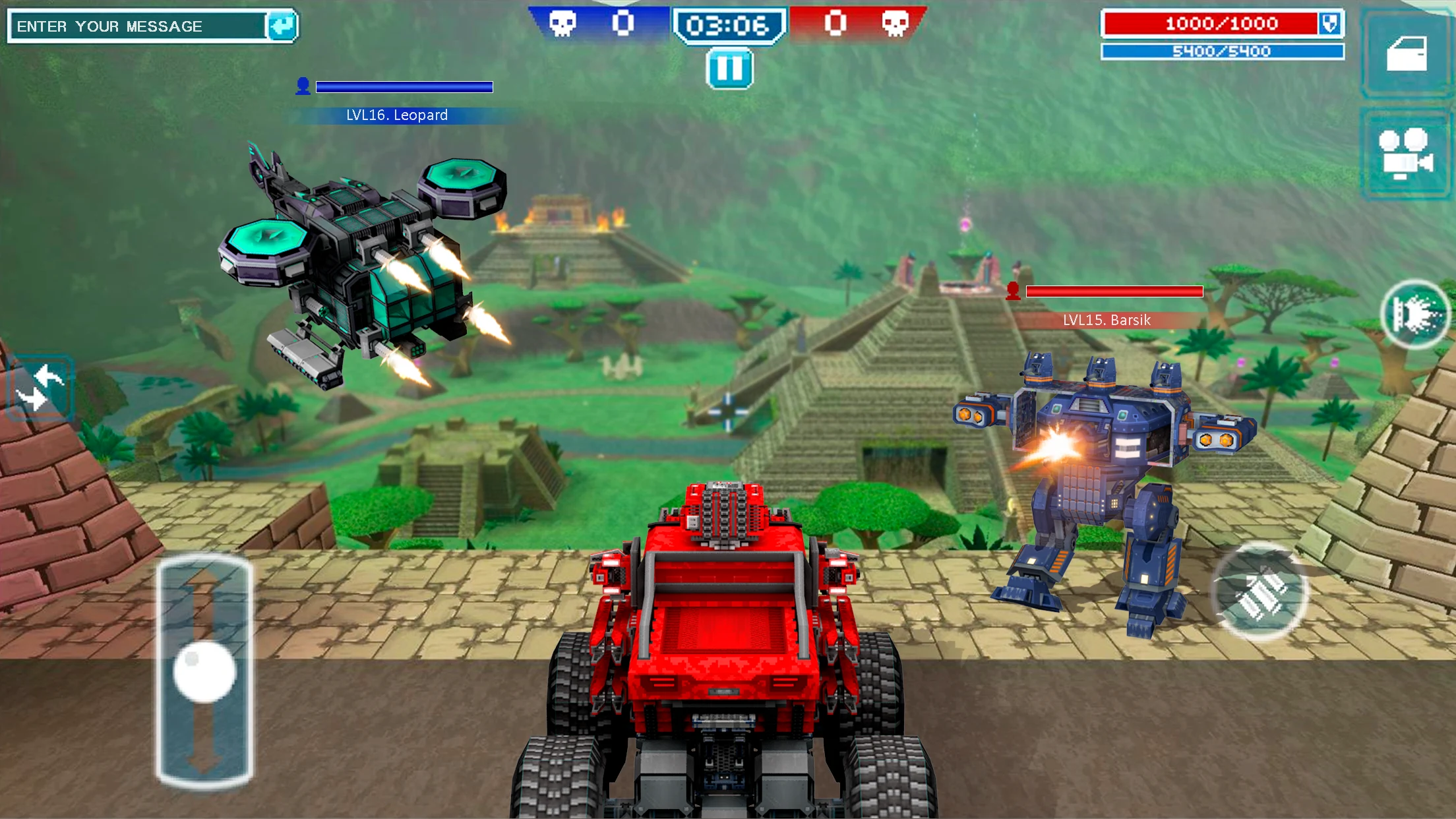 Blocky Cars online games screenshot